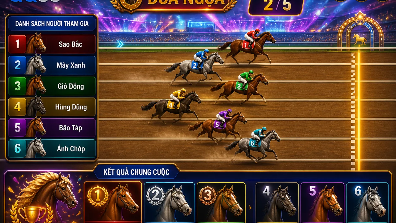 Đọc đường đua mô phỏng dễ hơn: QQ88 game đua ngựa và cách phân biệt kết quả
