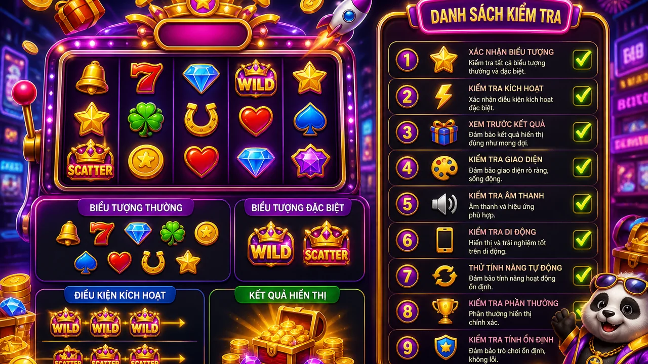 Checklist đọc biểu tượng giúp học luật game QQ88 nhanh hơn