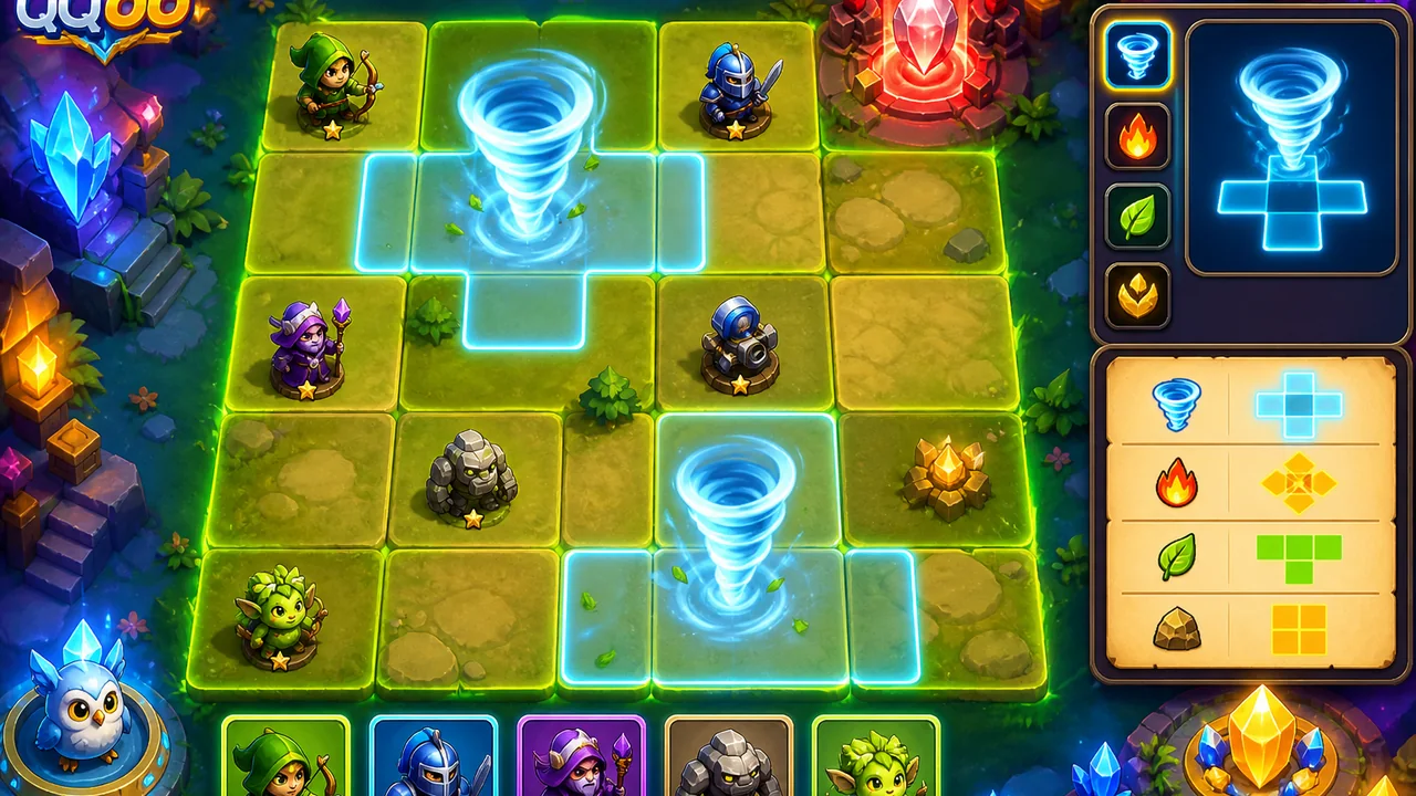 Đọc bản đồ ô lưới dễ hơn: game chiến thuật ô lưới qq88 và bài tập khám phá luật