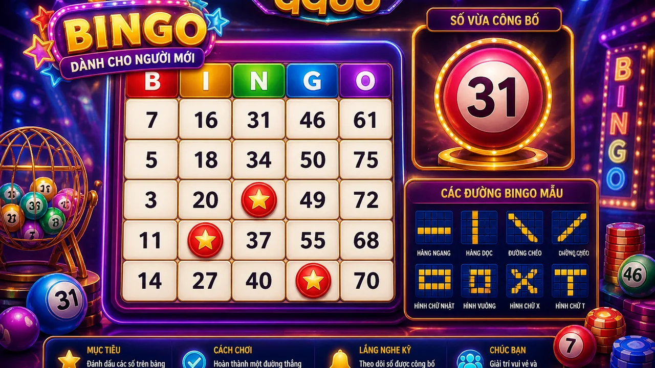 Đọc Bảng Bingo Cho Người Mới: Hướng Dẫn qq88 Từ Số Gọi Đến Mẫu Hoàn Thành